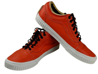Vans Off The Wall Low Top Sneakers Orange Canvas NASA Men’s 13
