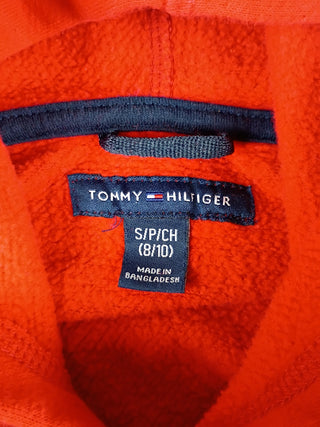 Tommy Hilfiger Men’s Orange Pullover Hoodie Sweatshirt Small
