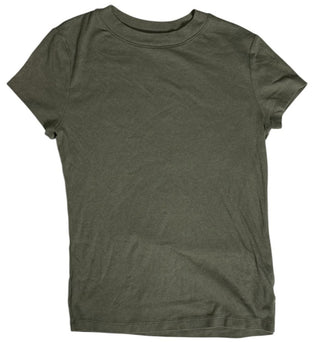 A New Day Women’s Ribbed Knit Short Sleeve Pullover Top Green Size M