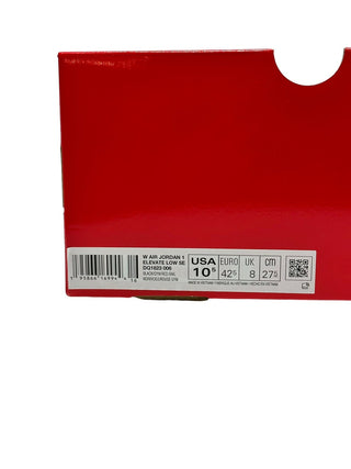 W Nike Air Jordan 1 Low Elevate Bred Black White Red womens size 10.5 DQ1823-006