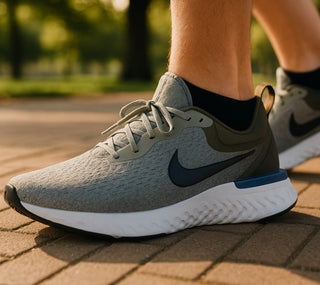 W Nike Odyssey React Dark Stucco Womens Size 5.5 Running Shoes AO9820 008