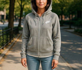 W Nike Tech Fleece Cape Full Zip Hoodie Size US M