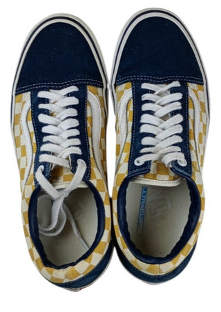 Vans Pro Skate Shoes Yellow White Checkerboard Men’s Size 8.5M 721454