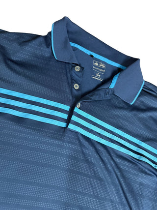 adidas Puremotion Men's Collared Blue Polo XL