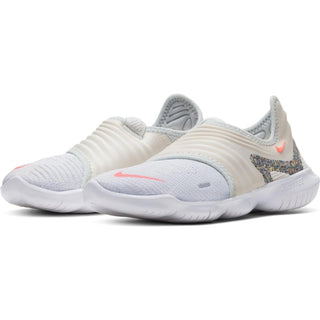 Nike Free RN Flyknit 3.0 Platinum Womens size 5 Running Shoes BV7782 001