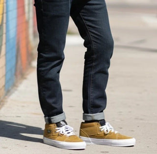 Vans Premium Half Cab 33 DX Golden Brown Suede Sneakers Men’s 6.5