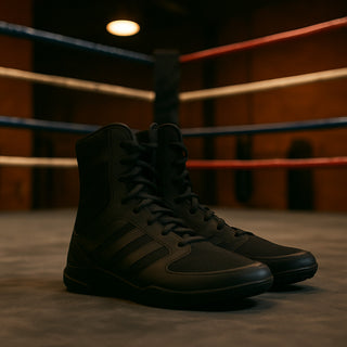 TITLE Boxing High-Top Black Training Shoes MENS Size 7