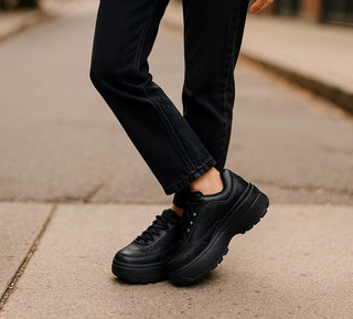 FILA Disruptor II Wedge Women’s Black Platform Sneakers Size 7