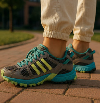W adidas Thrasher TR Teal Blue Gray Womens Size 6.5 Running Shoes G48157