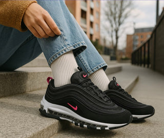 Nike Air Max 97 GS Black Kids size 6 Running Shoes 921523 001