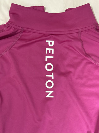 Peloton ¼ Zip Pullover Womens SMALL Pink Stretch Polyester Blend