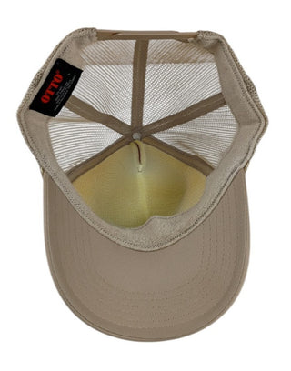 OTTO Harley-Davidson Trucker Snapback Adjustable Mesh Cap Beige One Size