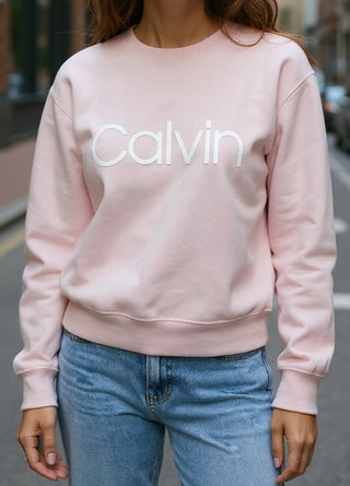 Calvin Klein Performance Women’s Sweatshirt Long Sleeve Pink Pullover Size M