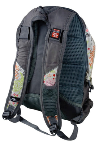 High Sierra Suspension Strap Backpack White Green Orange Pink Floral Print