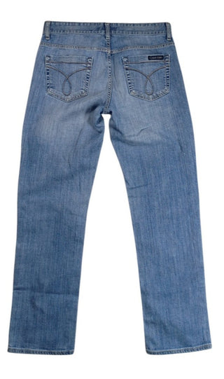 Calvin Klein Women’s Blue Denim Jeans Regular Straight Leg Size 29