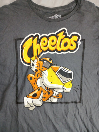 Cheetos Chester Cheetah Graphic T-Shirt Men’s XL Gray Snack Logo Tee