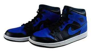 Nike Air Jordan 1 Mid Hyper Royal Men's Blue/Black Size 10.5 554724-077