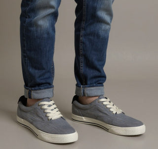 Polo Ralph Lauren Vaughn Gray Men’s size 10D Felton Canvas Pony Sneakers