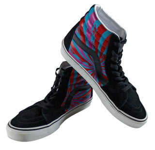 Vans Men’s Sk8-Hi Retro Mart Suede Canvas Sneakers Black purple Size 9.5