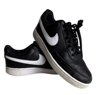 W Nike COURT VISION LOW black white Size US 8 Athletic Sneaker Shoes CD5434-001