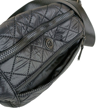 Joan & David Women’s Messenger Shoulder Bag Black Faux Leather Crossbody Purse