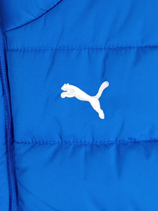Puma Youth Puffer Vest Blue Full Zip Activewear Men's Size Medium 10/12