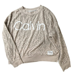 W CALVIN KLEIN Womens Top Performance Nude Pink Gray Size US Large