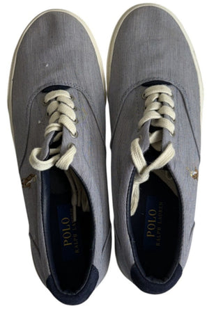 Polo Ralph Lauren Vaughn Gray Men’s size 10D Felton Canvas Pony Sneakers