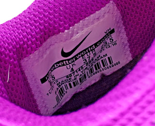 W Nike FS Lite Run 3 807145‑002 Charcoal Gray & Pink Womens US 4.5