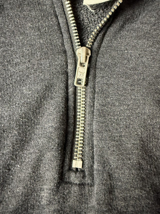 W Victorias Secret PINK Quarter Zip Hoodie Gray Size Medium
