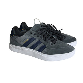 adidas Tyshawn Low Grey Navy Mens size 7.5 Suede Skate Shoes IH2253 unisex