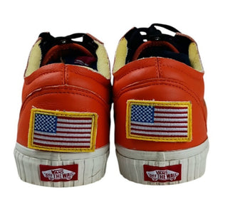 Vans Off The Wall Low Top Sneakers Orange Canvas NASA Men’s 13