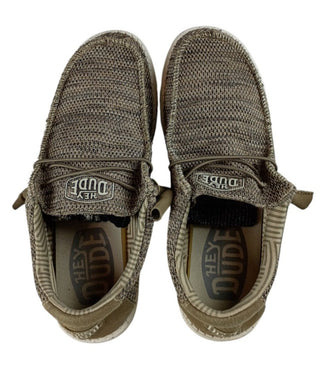 Hey Dude Wally Sox Slip-On Shoes Gray Lightweight Unisex Size 9