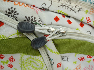 High Sierra Suspension Strap Backpack White Green Orange Pink Floral Print