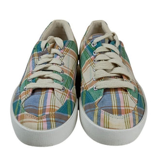 Polo Ralph Lauren Brisbane Plaid Low Top Sneakers Women’s Size 9B 00001629 L10