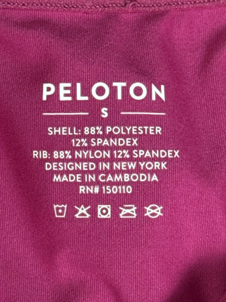 Peloton ¼ Zip Pullover Womens SMALL Pink Stretch Polyester Blend