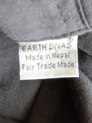 Earth Divas Fair Trade Womens Purple Crossbody Bag Hand Woven Flower