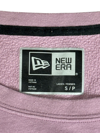 W New Era Tri-Blend Fleece Varsity Crew Sweatshirt Womens SMALL Lilac