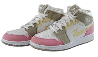 Nike Air Jordan 1 Mid SE GS Pastel Grind DJ0338-100 Size 7Y