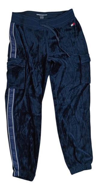 Tommy Hilfiger Relaxed Velour Cargo Jogger Sweatpants Women’s Size Small
