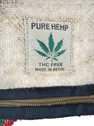 Pure Hemp Women’s Shoulder Bag THC-Free Eco Travel School Backpack Boho Style