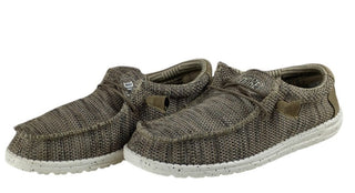 Hey Dude Wally Sox Slip-On Shoes Gray Lightweight Unisex Size 9