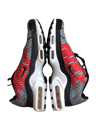 Nike Air Max Plus TN SE Running Shoes Mens size  8.5 Black White Red AT0040 001