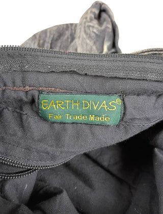Earth Divas Fair Trade Womens Purple Crossbody Bag Hand Woven Flower