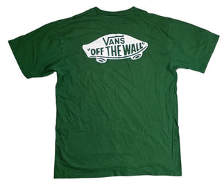 Vans Classic Fit Short Sleeves Round Neck T-Shirt Green Men's Size M
