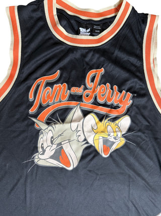 Tom And Jerry BLACK Basketball Tank SIZE Large