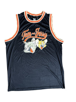 Tom And Jerry BLACK Basketball Tank SIZE Large