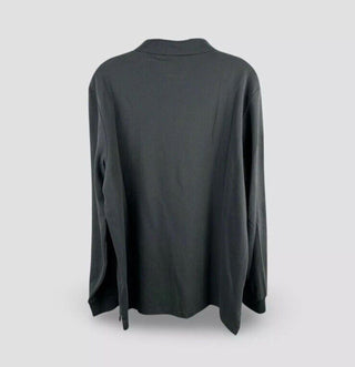 POLO RALPH LAUREN Mens Triple Pony Classic Fit Long Sleeve Charcoal Grey
