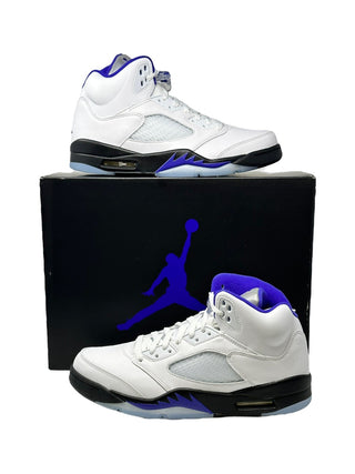 Nike Air Jordan 5 retro white black dark Concord Mens size 10.5 DD0587-141