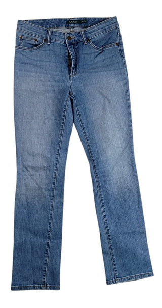 Polo Ralph Lauren Women’s Mid Rise Skinny Blue Denim Jeans Size 8
